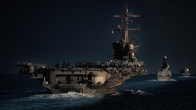 Porta-aviões americano USS Abraham Lincoln