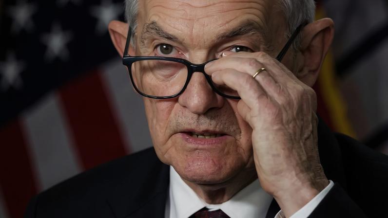 Jerome Powell, presidente do Federal Reserve dos Estados Unidos, fala durante coletiva de imprensa, em Washington, DC, EUA, na quarta-feira, 13 de dezembro de 2023 (Bloomberg/Getty Images)