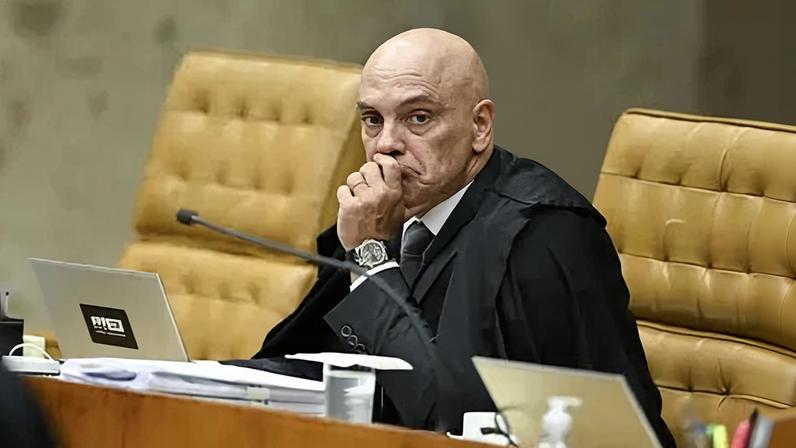Brazilian Supreme Court Justice Alexandre de Moraes is authorizing the Federal Police to carry out search and seizure warrants against individuals linked to former president Jair Bolsonaro. (Photo by Ton Molina/NurPhoto via Getty Images)