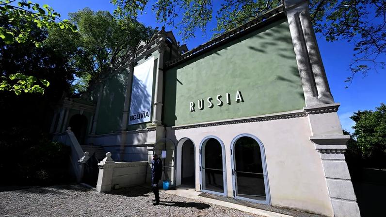 The Russian Pavilion during the 2024 Venice Biennale.