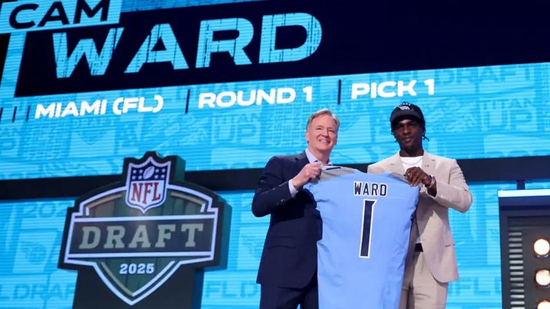 Cam Ward foi a escolha número 1 do Draft 2025 pelo Tennessee Titans
