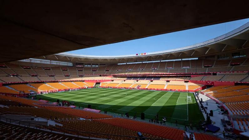 Estádio de La Cartuja em Sevilha, vai ser o palco da partida entre Betis e Real Madrid nesta sexta, 24 (Fran Santiago/Getty Images).
