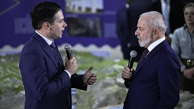Presidente da Câmara, Hugo Motta, e o presidente da República, Luiz Inácio Lula da Silva