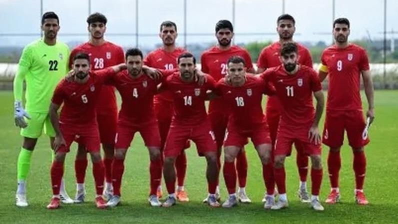 Seleção do Irã durante amistoso contra a Costa Rica