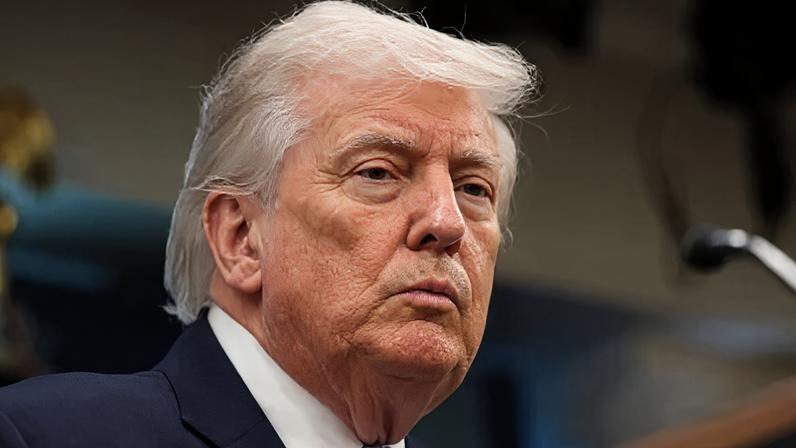 O presidente dos EUA, Donald Trump, durante coletiva de imprensa na Casa Branca