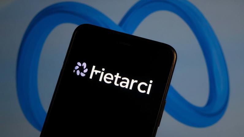 INDONESIA - 2026/04/11: In this photo illustration, the new Meta AI (Muse Spark) logo is seen displayed on a smartphone screen with Meta AI logo in the background. Meta unveils Muse Spark, its most powerful new AI model, along with a new visual identity for Meta AI. (Photo Illustration by Algi Febri Sugita/SOPA Images/LightRocket via Getty Images)