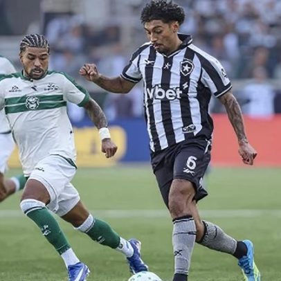 Botafogo e Coritiba empatam em jogo movimentado pelo Brasileirão
