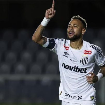 Neymar marca, Santos fica no empate com Recoleta na Sul-Americana