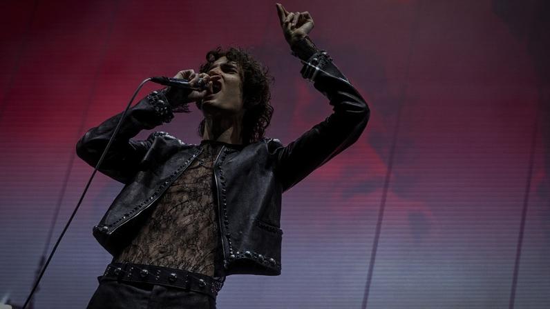 Sombr performs at Coachella