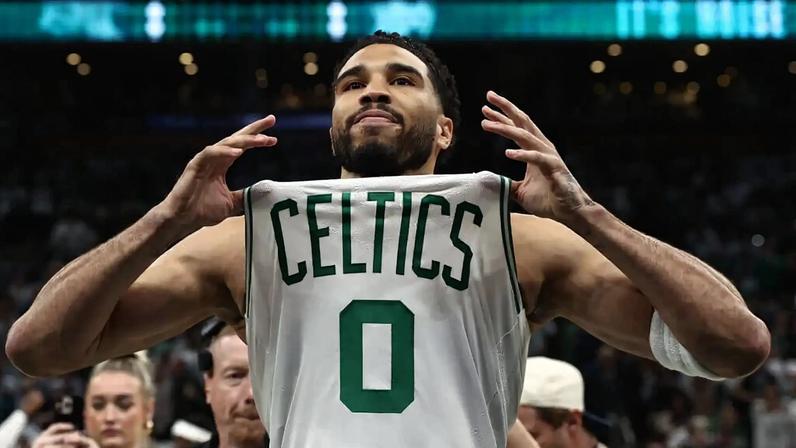Jayson Tatum made his return to the playoffs after being injured in the Eastern Conference semifinals last season.