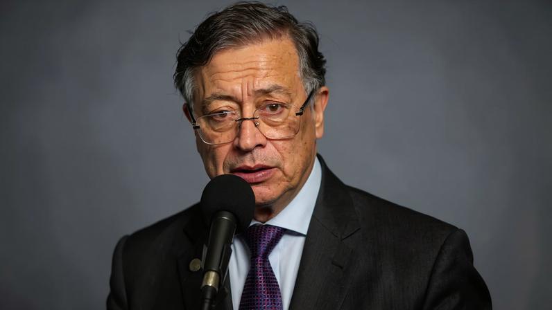 O presidente da Colômbia, Gustavo Petro: tentativa de fazer do país uma liderança verde global