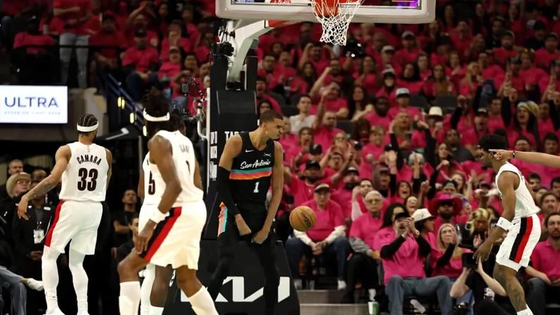 Victor Wembanyama's first playoff game was in keeping with how he's performed all season.