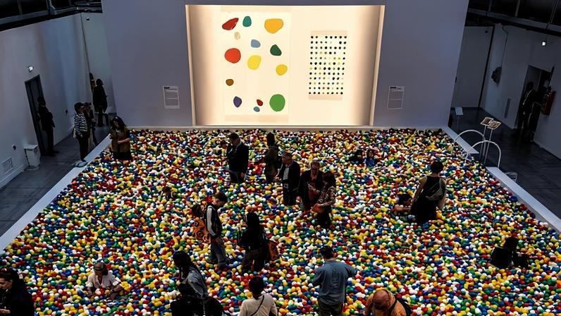 View of the exhibition "POOL. Ti sblocco un ricordo", 2026, in Via Tortona as part of Milan Design Week.