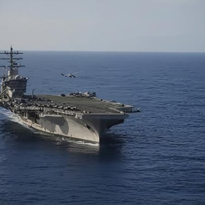Porta-aviões dos EUA chega ao Brasil para operação naval na América do Sul