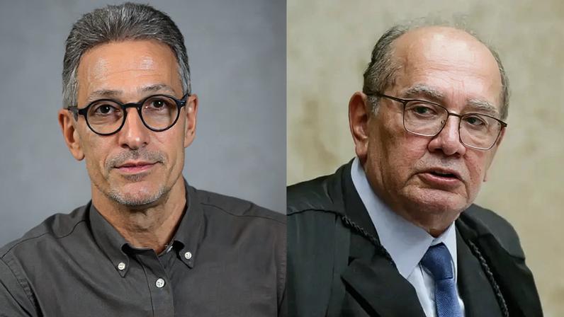 Ministro do STF Gilmar Mendes e o ex-governador de Mins Gerais Romeu Zema