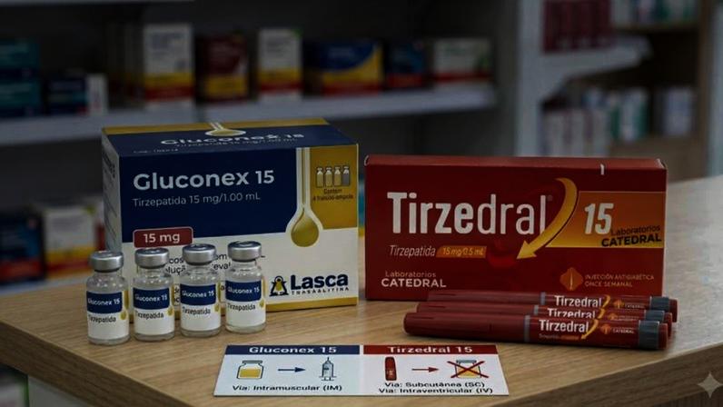 Os medicamentos Gluconex e Tirzedral são proibidos no Brasil