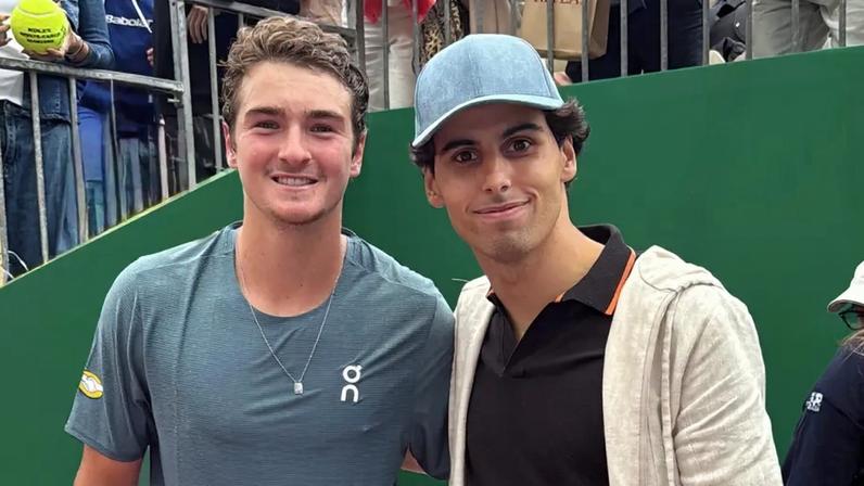 João Fonseca e Gabriel Bortoleto em Monte Carlo (Foto: TennisTV)