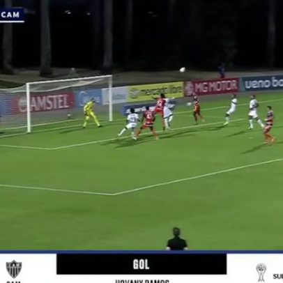 Atlético-MG sofre na bola aérea e Puerto Cabello marca segundo na Venezuela