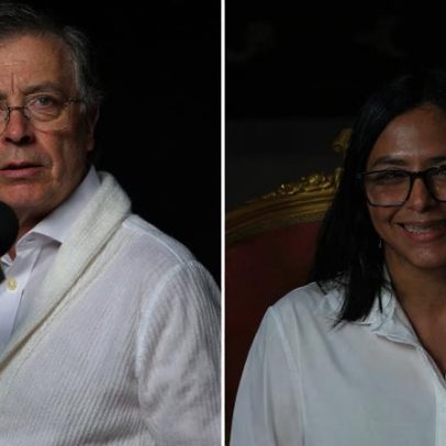 Gustavo Petro e Delcy Rodríguez discutem pontos do encontro na Venezuela