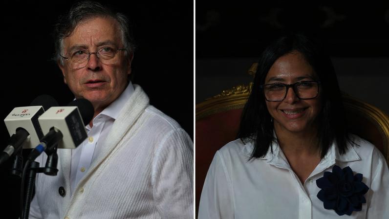 A agenda de Rodríguez foi restrita a interações com os EUA e discussões com Petro