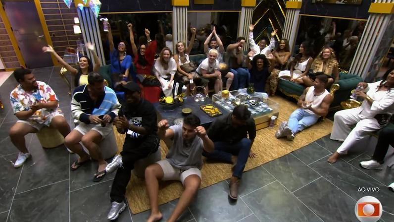 Os participantes do BBB 26 no primeiro dia de programa, em 12 de janeiro