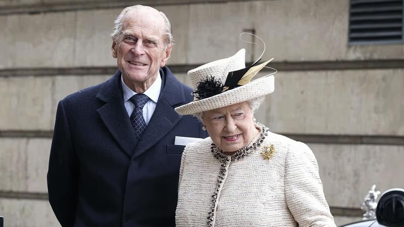 Príncipe Philip e rainha Elizabeth