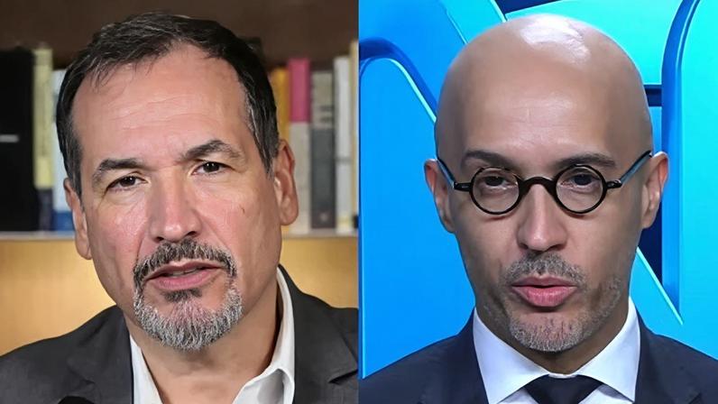 Os comentaristas Helio Beltrão e Alessandro Soares