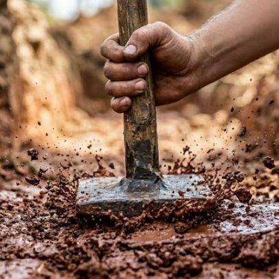 Aventureiro vence terreno barrento para torre de concreto resistente a vibrações