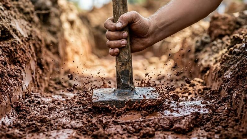 Aventureiro vence terreno barrento para torre de concreto resistente a vibrações
