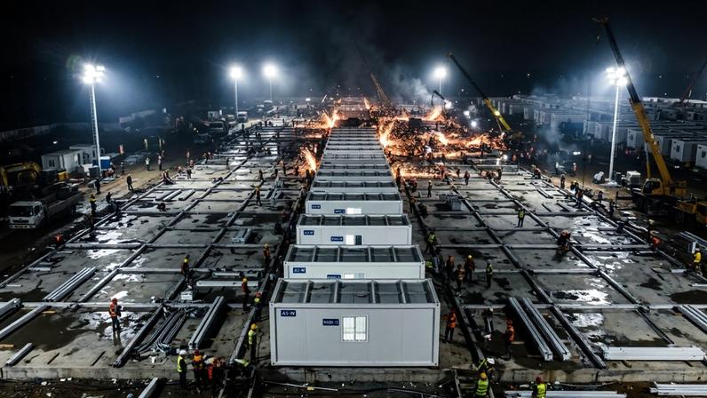 A construção recorde de 10 dias que criou 1.000 leitos