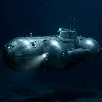 Submarinos nucleares com casco de titânio operam a mais de 6 mil metros