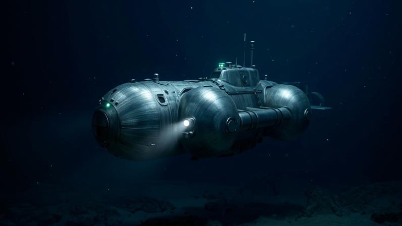 Submarinos nucleares com casco de titânio operam a mais de 6 mil metros