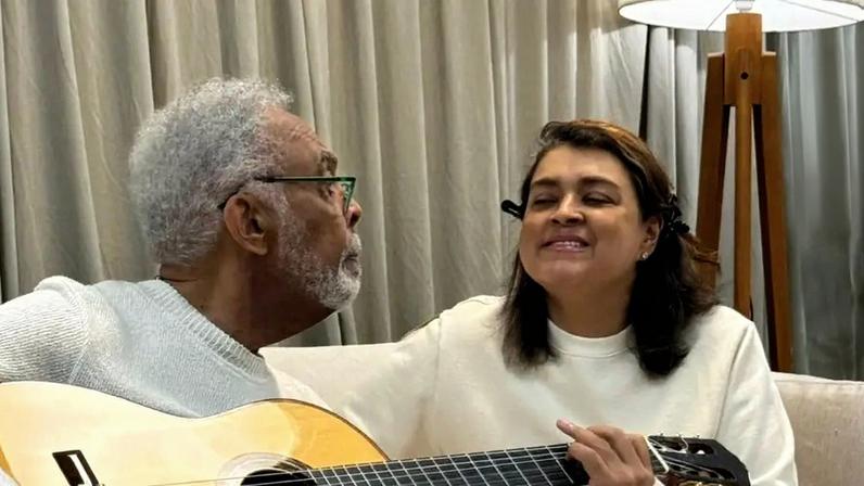 Preta e Gilberto Gil (Redes Sociais/Reprodução)