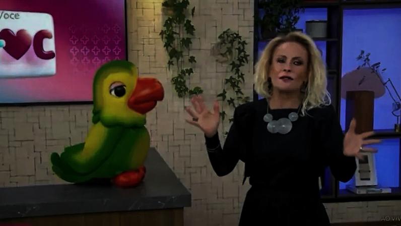 Ana Maria Braga durante o mais você: apresentadora reviu conversa de Tadeu e Ana Paula sobre o luto (Reprodução/TV Globo)
