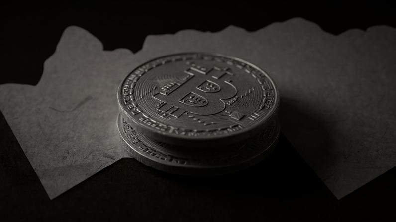 Ilustração de criptomoeda / bitcoin