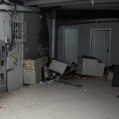 Prédio afunda em SC, feridos e moradores evacuados
