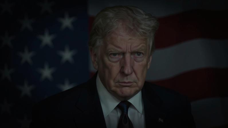 Modelo da edição especial do passaporte americano com o rosto de Trump (Foto: Divulgação/Departamento de Estado dos EUA)
