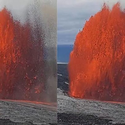 Kilauea entra em erupção no Havaí, lança lava e assusta moradores