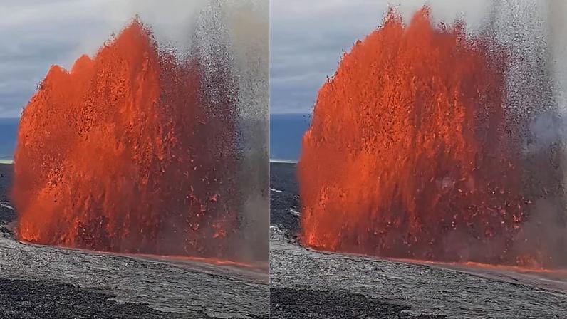 Erupção nesta quinta: Kilauea lança lava a 200 metros e fecha parque (Imagem: Reprodução/ X)