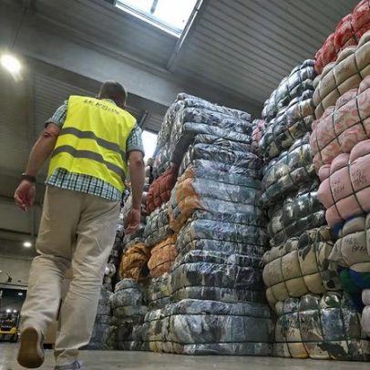 Recicladores têxteis retornam do ponto crítico; agora buscam clientes.