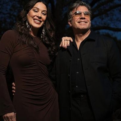 Claudia Raia surge com os 3 filhos em casamento na Europa