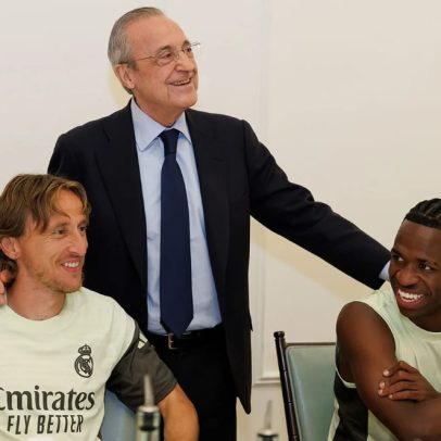 Florentino Pérez assume blindagem a Vinícius Jr. no Real Madrid