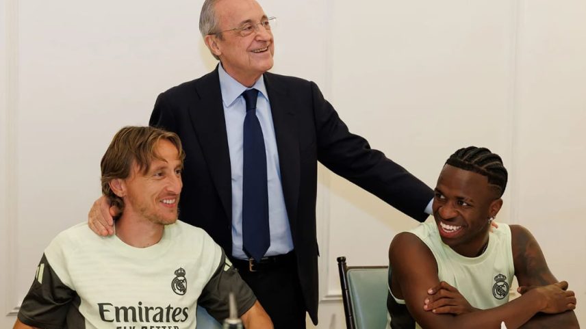 Florentino Pérez assume blindagem a Vinícius Jr. no Real Madrid