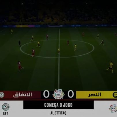 Al Nassr e Al Ettifaq empatam no início do jogo