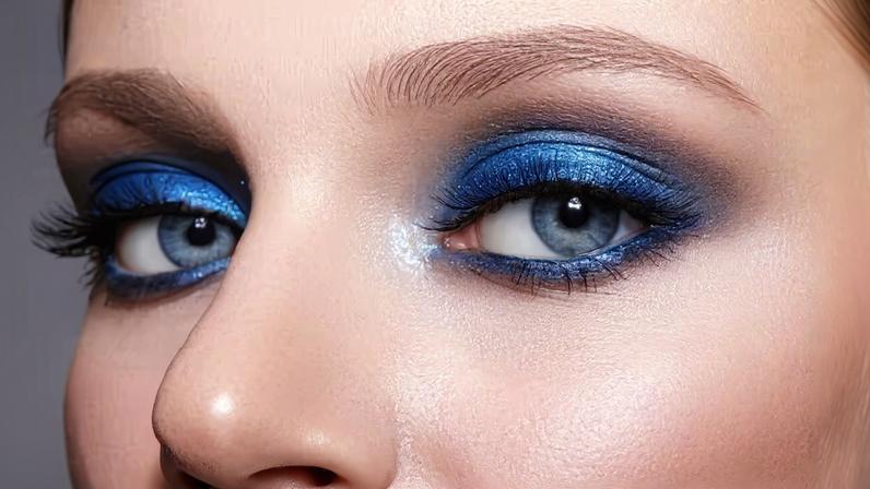 Sombra azul: tutorial da make que virou tendência em 2026