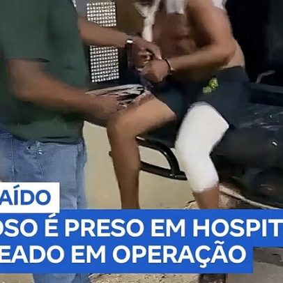 Traficante do CV entra em hospital com nome falso e é preso em flagrante