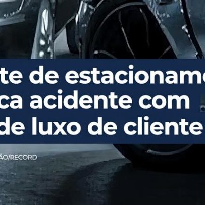 Gerente embriagado dirige carro de luxo de cliente