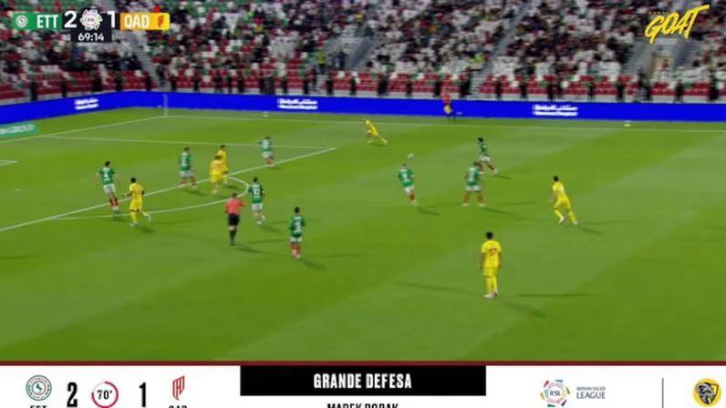 Al Ettifaq - Al Qadisiya 2 - 1 | DEFESA DO GOLEIRO - Marek Rodak