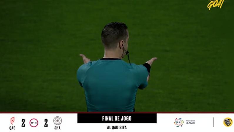 Al Qadisiya - Al Shabab 2 - 2 | PLACAR FINAL
