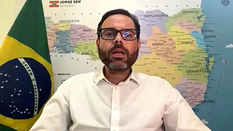 Senador Jorge Seif: Carlos já tinha um profundo desejo de morar em Santa Catarina”. (Foto: Reprodução/YouTube Gazeta do Povo)